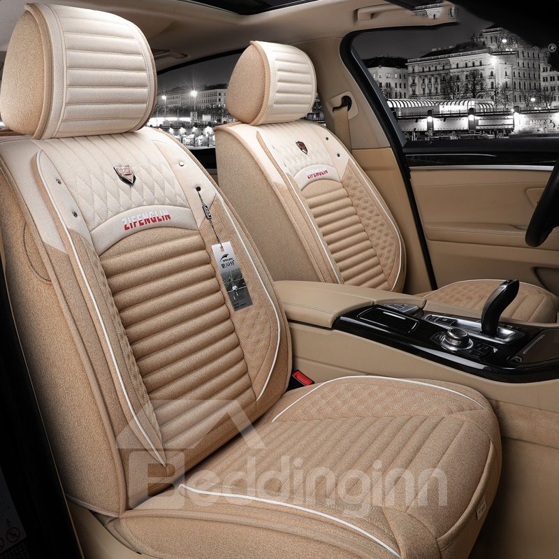 Superior Cool Flax Material F-Series Ram Tacoma Sierra Silverado Colorado Etc Universal Truck Seat Covers