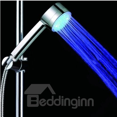 Neu eingetroffene Farbtemperatur, wechselnde LED-Handbrause mit ABS-Chrom-Finish der Güteklasse A. Handgehaltener Duschkopf 