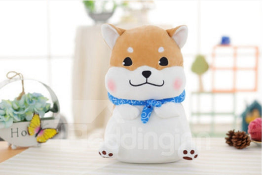 Shiba Inu-förmiges Wurfkissen aus weichem Plüsch im Cartoon-Stil