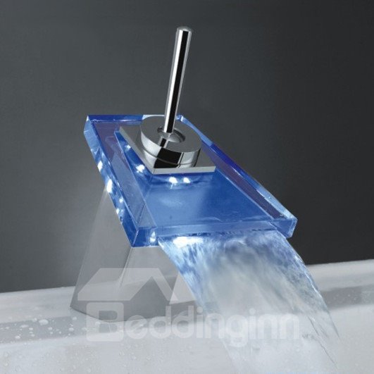 New Arrival Single Handle LED Three Color Heat Discoloration Bathroom/Kitchen Faucet