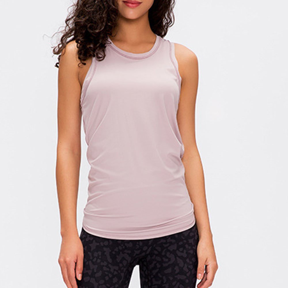 Camisetas sin mangas para mujer con espalda abierta y ajuste holgado, sin espalda, manga corta, para yoga, gimnasio, ejercicio