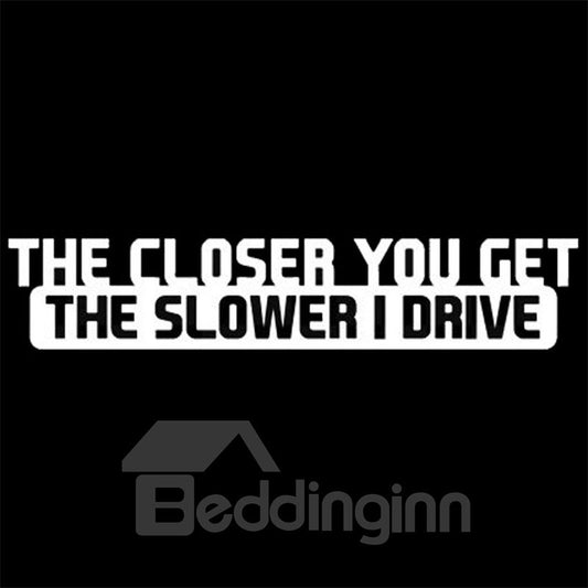 Etiqueta engomada del coche del patrón de letra fresca resistente a los arañazos impermeable