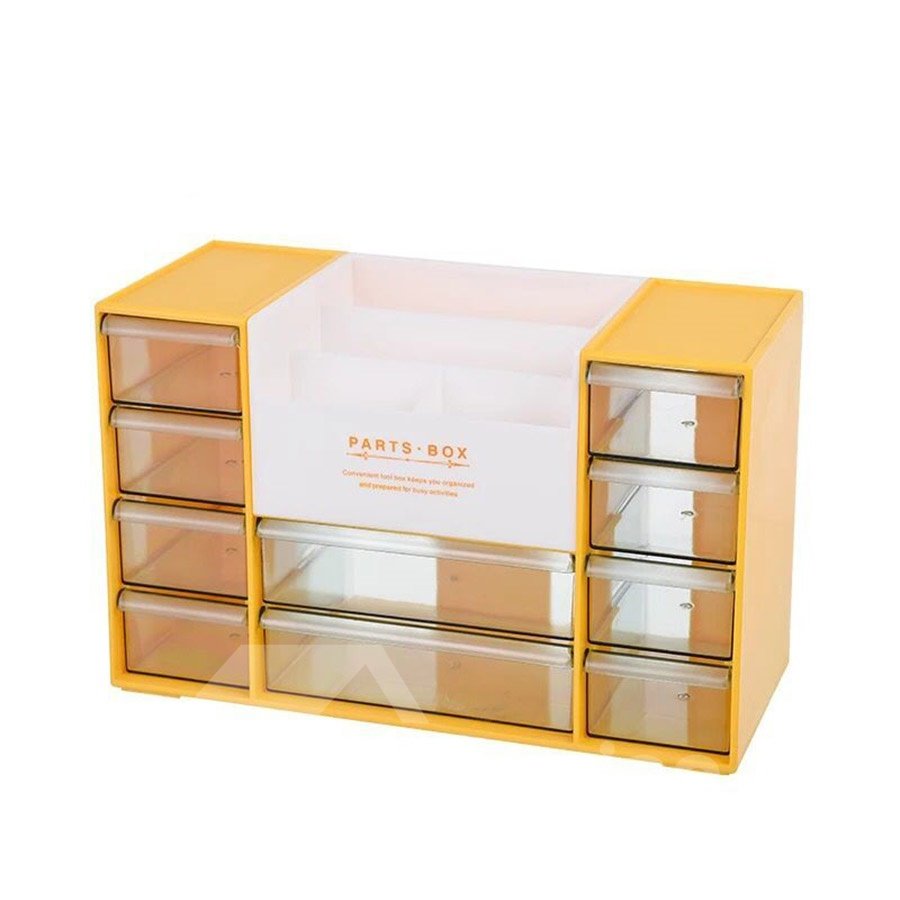 Caja de almacenamiento cosmética de acrílico tipo cajón creativo suministros de oficina