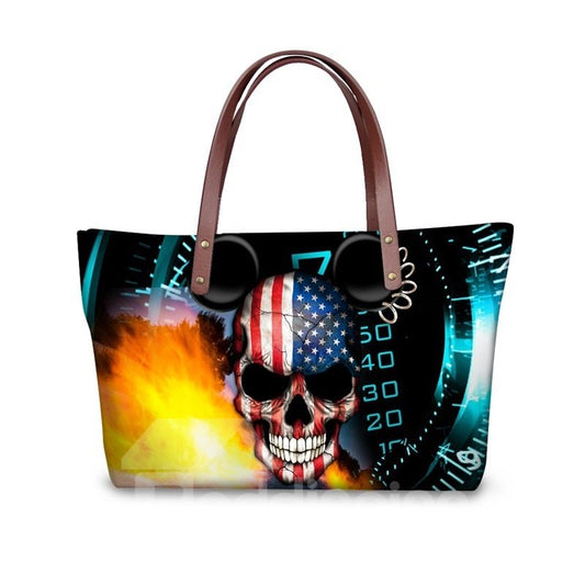 Number Skull Flag Micky Wasserdichte 3D-gedruckte Schulterhandtasche
