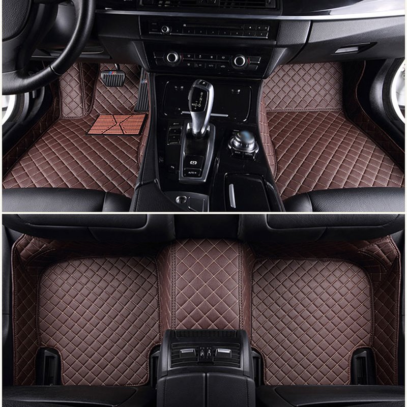 Top-notch Custom-Made Grid Line Design Onefold Color Custom Fit Car Floor Mats