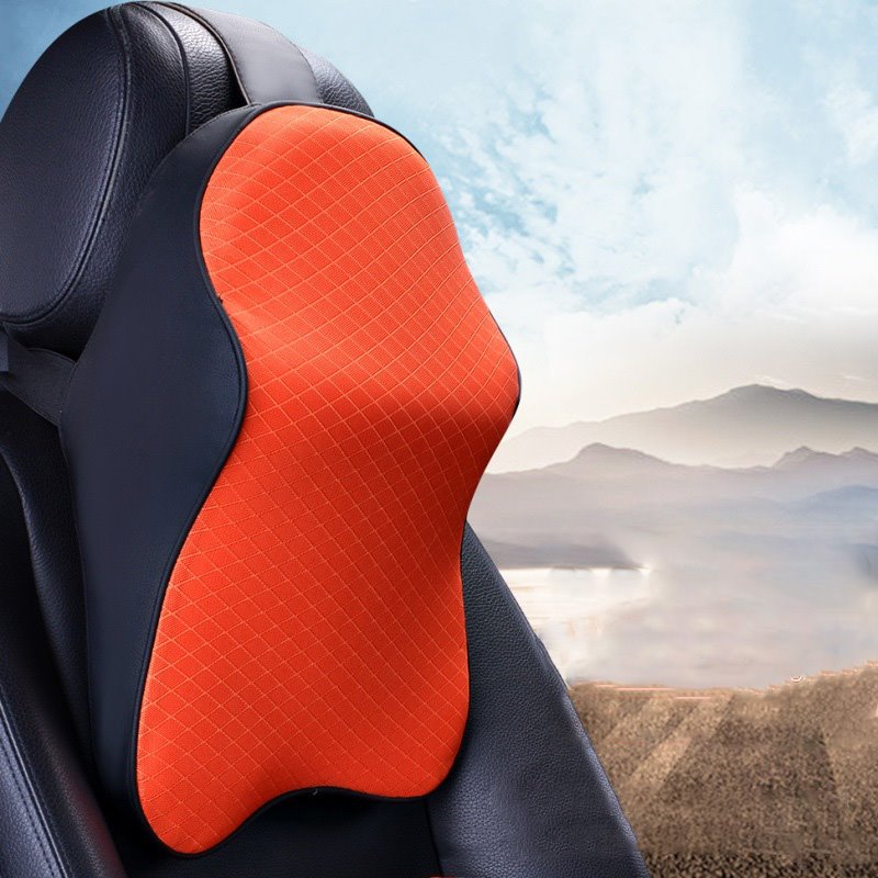 Autositz-Kopfstützen-Nackenstützenkissen – Ergonomisches Auto-Nackenkissen, langlebig, 100 % reiner Memory-Schaum, Autositz-Nackenstütze – bequeme Autositz-Rückenkissen zur Linderung von Nacken-/Rückenschmerzen