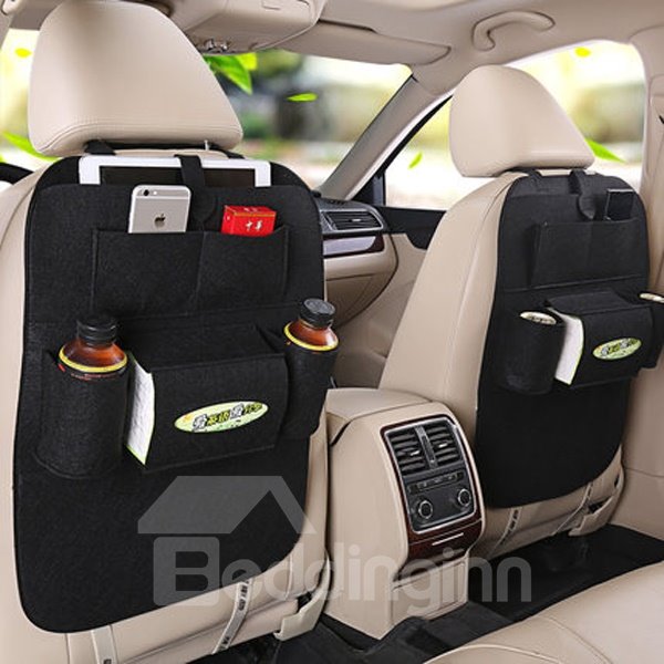 Classical High Rave Car Storage Bag Auto Backseat Organizer Pair