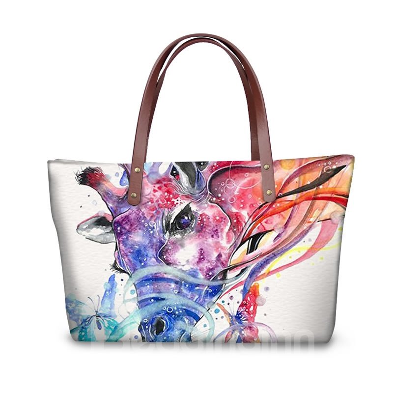 3D Stars and Moon Waterproof Sturdy Printed for Women Girls Shoulder HandBag