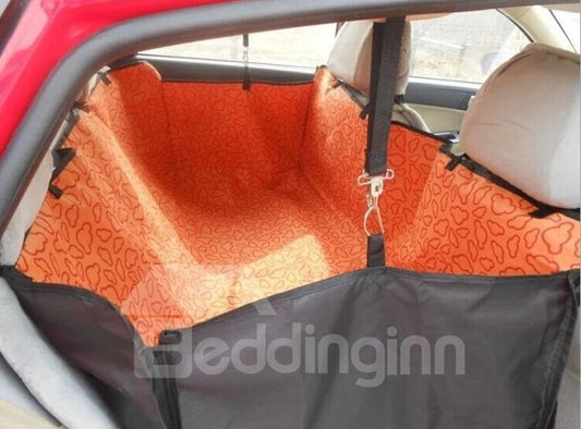 Manta de doble capa y color naranja para asiento de perro mascota de alta capacidad