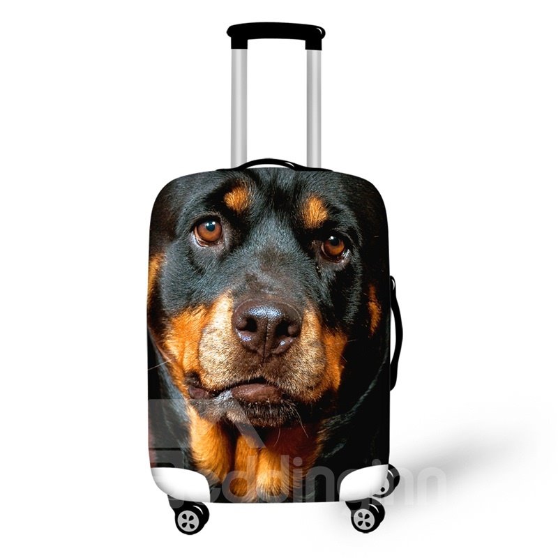 3D Printing Dog Spandex Travel Dust proof Luggage Cover