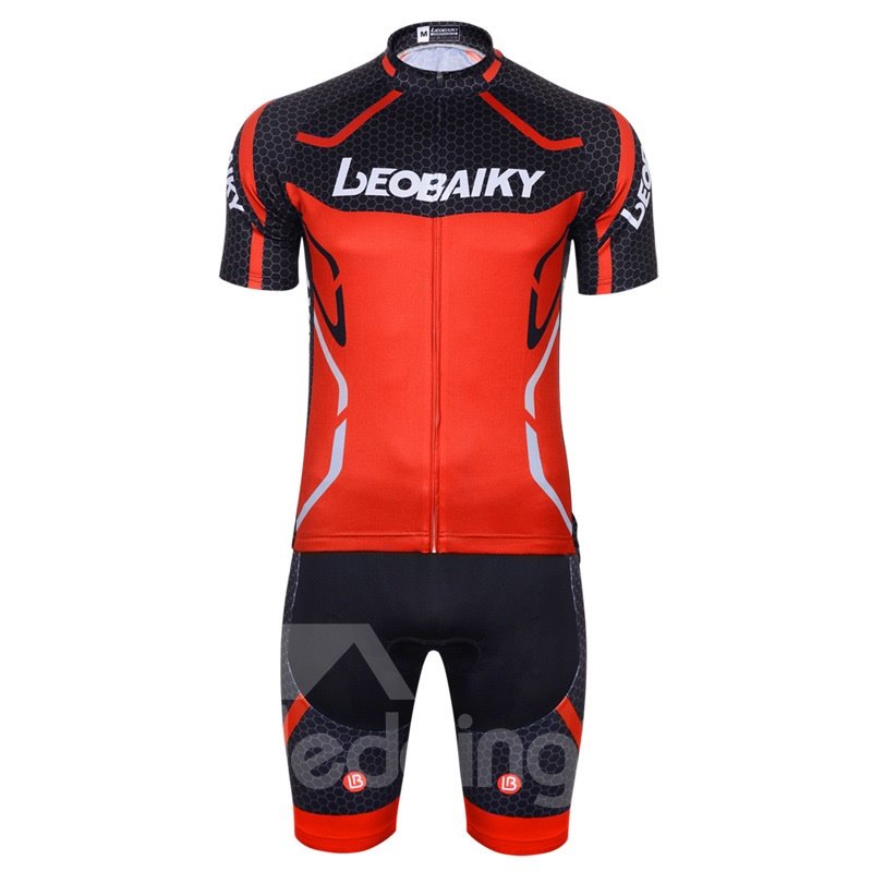 3D Silicone Padded Red for Bike Men Cycling Jersey set