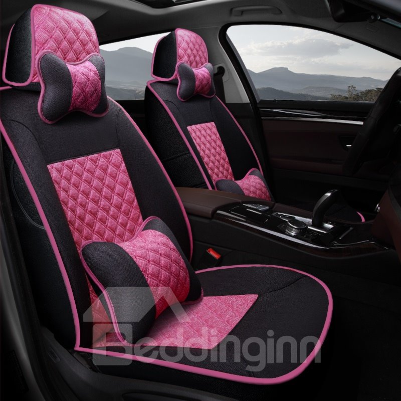 El diamante del estilo casual modela cubiertas de asiento de coche aptas personalizadas suaves y cómodas 