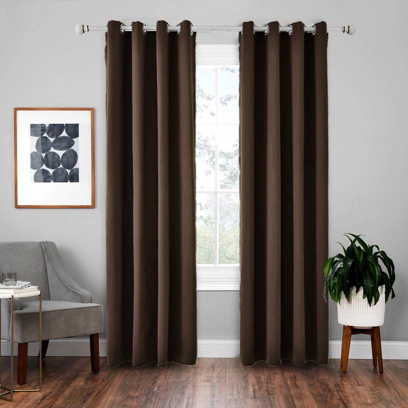 Modern Plain Blackout Curtains for Living Room Bedroom Curtain Custom 2 Panels Drapes Decoration No Pilling No Fading No off-lining Heat insulation Sun Protection