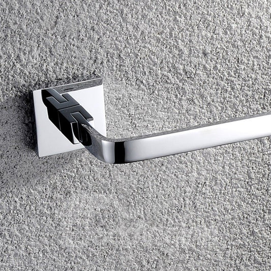 Toallero moderno con listones de latón macizo con acabado cromado de 24 pulgadas