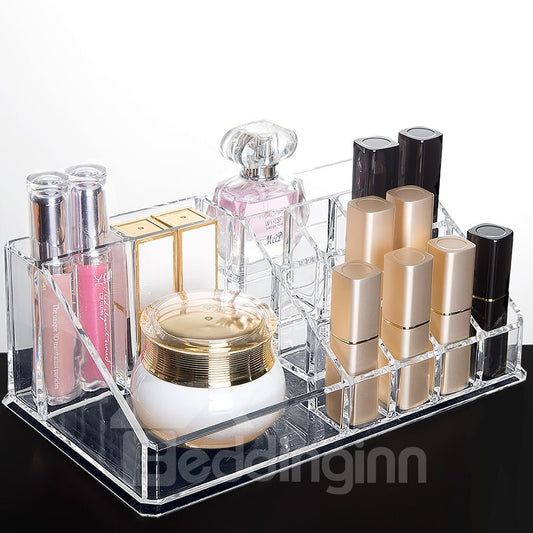 Acryl-Kosmetik-Aufbewahrungsbox im schlichten Stil mit hoher Kapazität