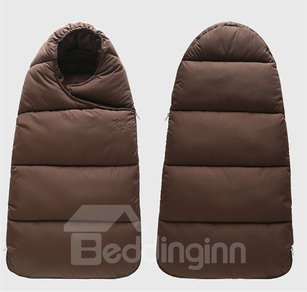 Solid Color Waterproof Surface and Cotton Interior Baby Sleeping Bag