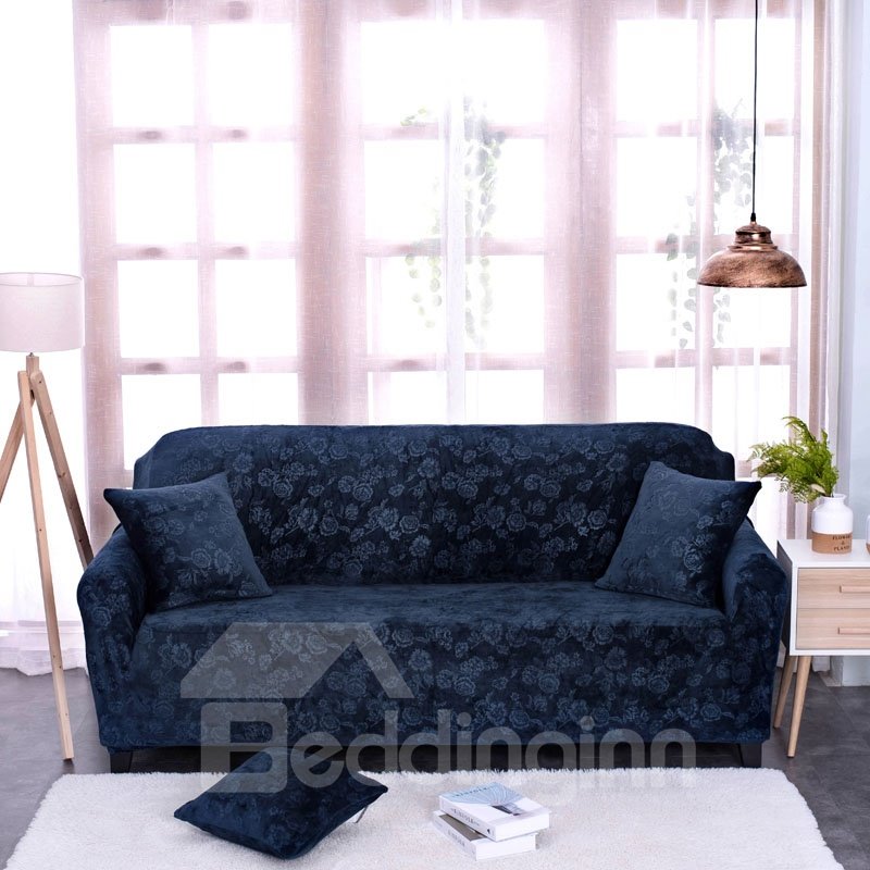 Rutschfeste, wasserabweisende Sofabezüge aus weichem Polyester mit Blumenmuster