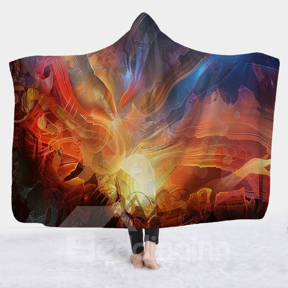 Fantastic Cosmic Galaxy View Super Soft Fleece 3D Hooded Blanket