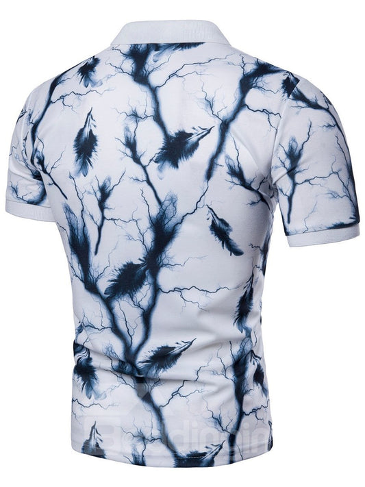 Polo Cotton Men Short Sleeve 3D T-Shirt