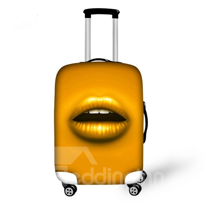 Funda protectora para equipaje pintada en 3D, opción multicolor con patrón de labios a la moda