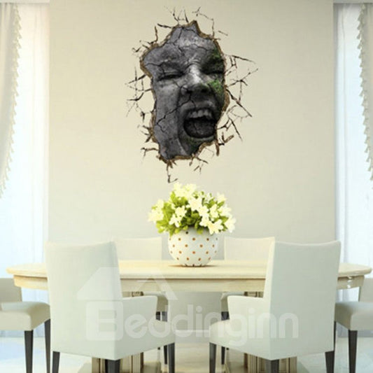 Stunning Creative 3D Face Wall Sticker