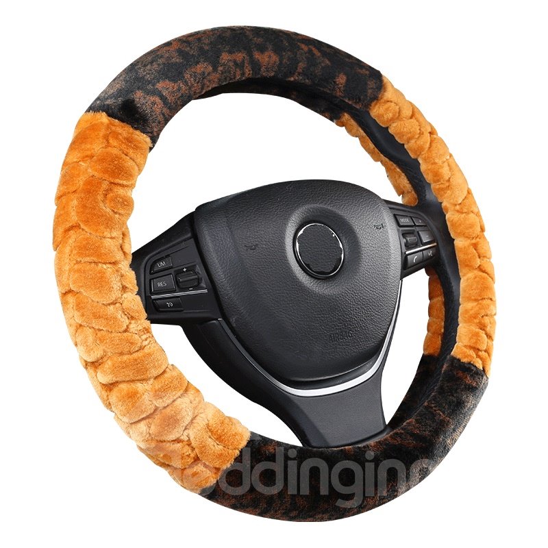 Suede Material Fashionable Skin Care Soft Steering Wheel Cover