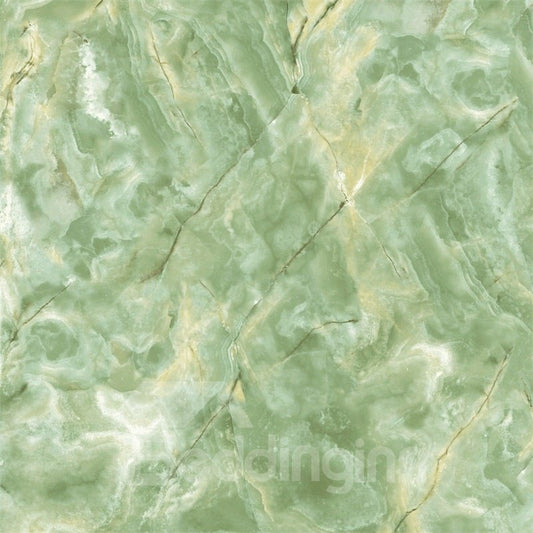 Papel pintado de mármol sintético verde, pegatina autoadhesiva impermeable para armario, PVC