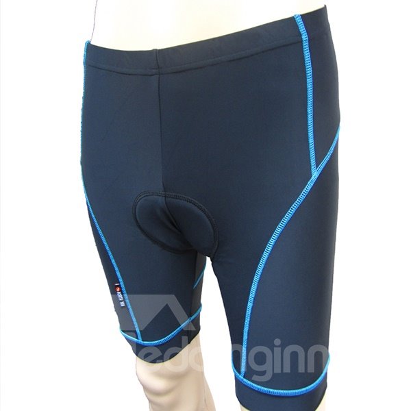 Men's Black Half Pants Cycling Padded Compression Tights