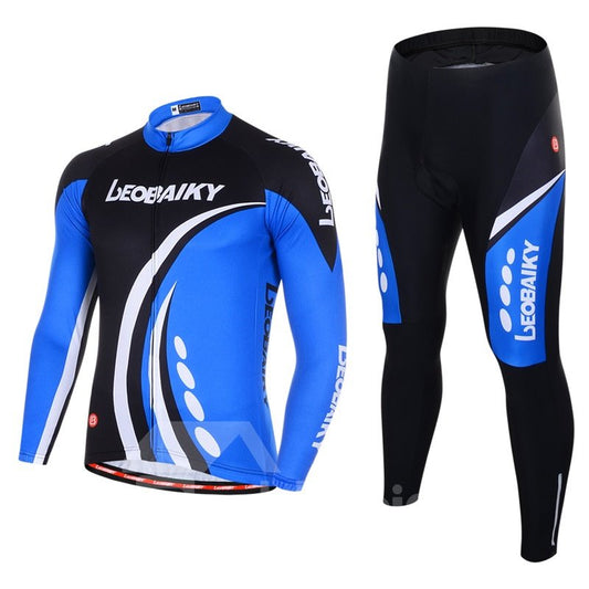 Conjunto de ropa de ciclismo para hombre Jersey de manga larga transpirable de secado rápido Sharp