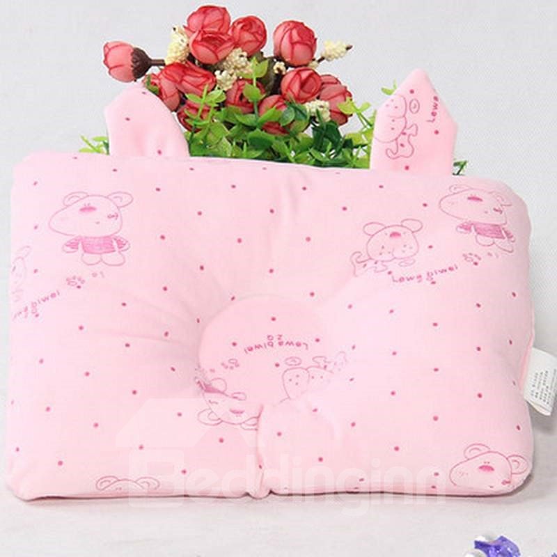 La opción suave de tres colores del diseño simple previene la almohada principal plana del bebé