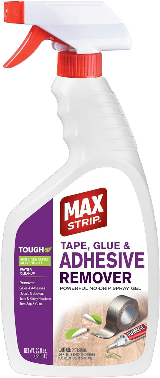 Max Strip Tape, Glue & Adhesive Remover 22 oz