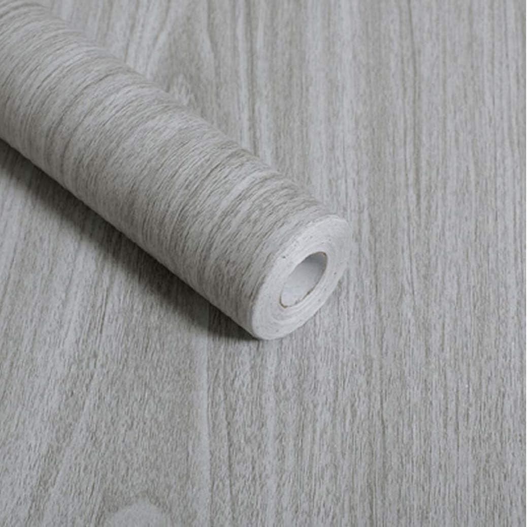 Walldecor1 Gray Wood Grain Contact Paper Self Adhesive Shelf Liner Drawer Self Adhesive Shelf Liner Kitchen Cabinets Shelves Door Sticker 17.7 Inch by 78 Inch