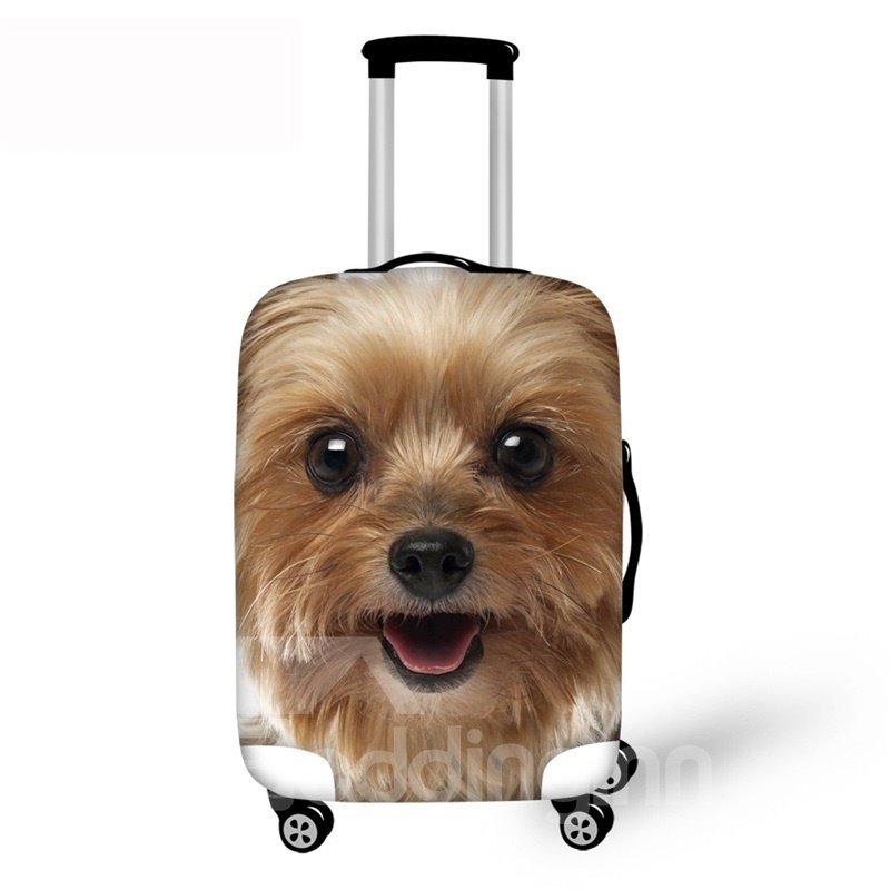 Protector de maleta impermeable con patrón de perro encantador 3D 19 20 21