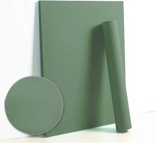 Dimoon 118"x17,7" grüne Tapete zum Abziehen und Aufkleben, solides grünes Kontaktpapier, reine Wand, selbstklebend, abnehmbare, strukturierte Regalauskleidung, dekorative Wandaufkleber, Vinylrolle