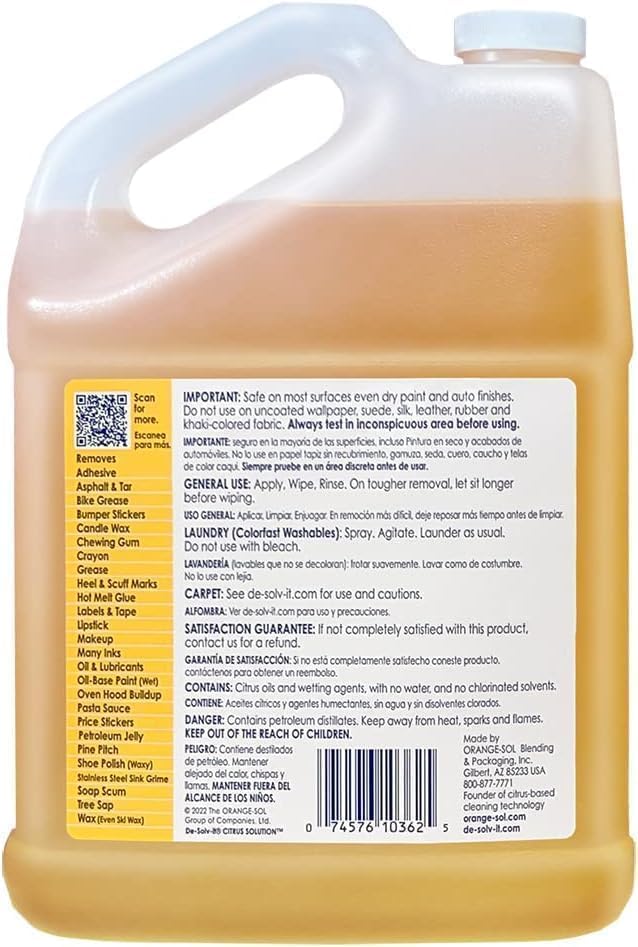 De-Solv-it! 10362 Orange Sol Zitruslösungsbehälter, 1 Gallone 1er-Pack Marke: De-Solv-it 