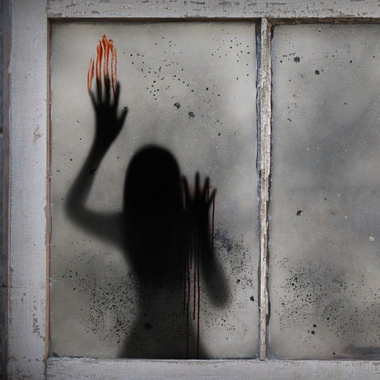 Halloween Wandaufkleber Horror Schatten Blut Handabdruck Tür Paste Badezimmer Glas Paste PVC Wand Fenster Tür Aufkleber 
