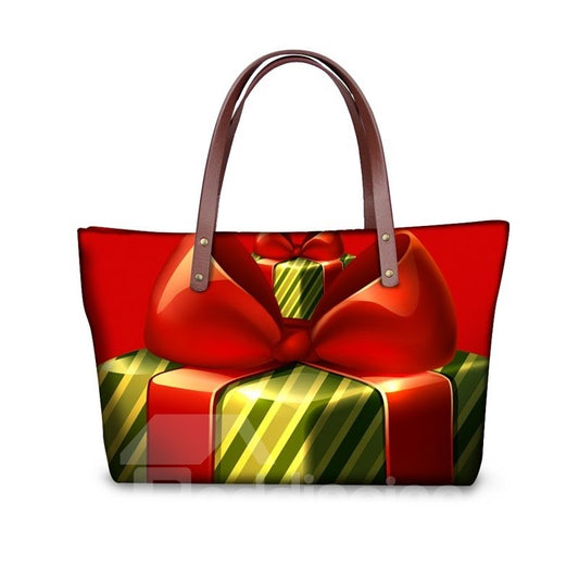 Regalo de Navidad Resistente al agua Impreso en 3D para mujeres Niñas Bolsos de hombro