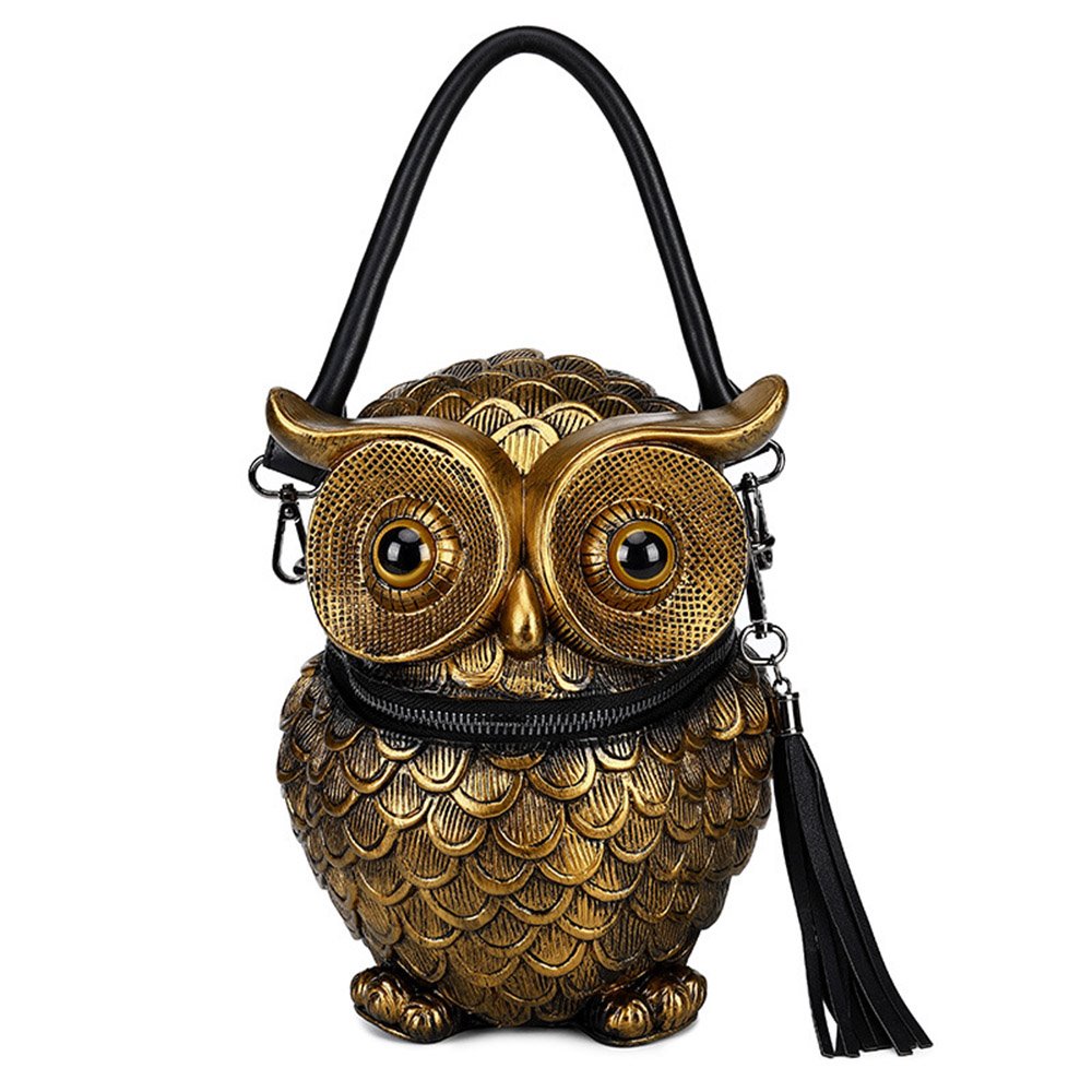 3D Embossed Owl Bag PU Leather Crossbody Single-Shoulder Bags For Women
