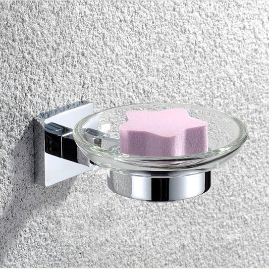 Silver Bathroom Accessories Solid Brass Soap Dish Holder