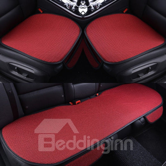 Estera universal del asiento de coche de cinco piezas de 3 piezas de buena transpirabilidad del material durable del ANIMAL DOMÉSTICO del color rojo encantador