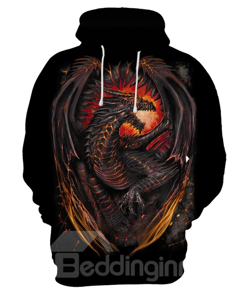 Pullover Unisex Lightweight Vibrant Color Casual Style 3D Painted Hoodie