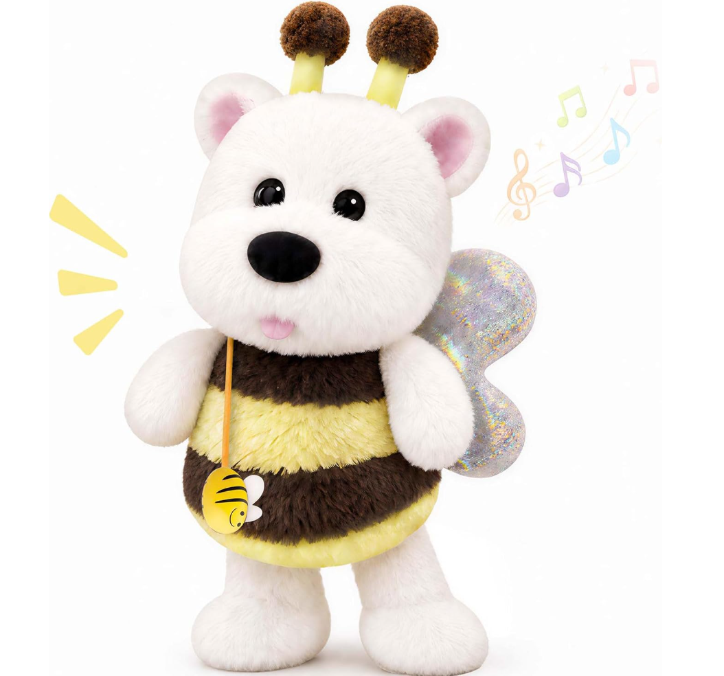 iPlay, iLearn Baby Dog Talking Toy, Toddler Plush Toys for 1 Year Old Gifts