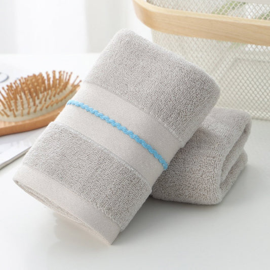Jacquard Rectangular Cotton Plain Towel Simple Style Face & Hand Towel