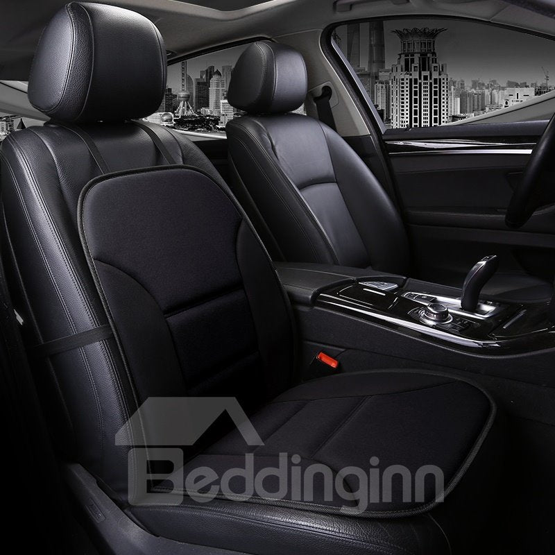 Simple Style Color Matching PU Leather Front Single-seat Car Seat Cover