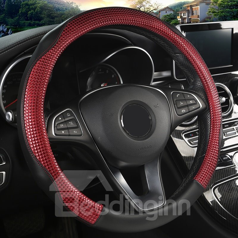 PVC Material All Seasons Sport Style Steering Wheel Cover