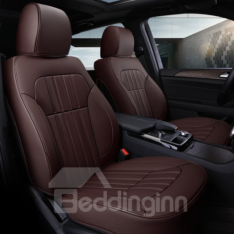 Fundas de asiento de coche personalizadas lujosas, cómodas, suaves y de cuero 