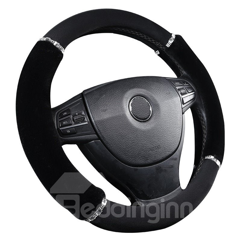 Cool and Practical Ultra Soft Suede Steering Wheel Cover