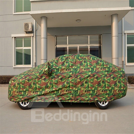 Green Full Car Body Cover Non-Woven Fabrics Car Sun Shades