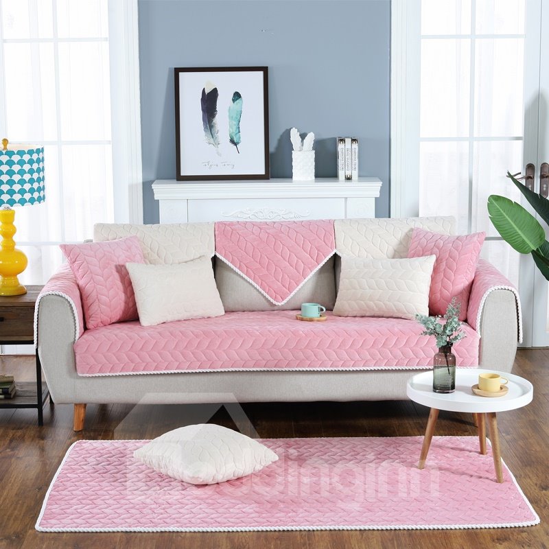 El estilo moderno antideslizante del poliéster previene las cubiertas del sofá de las manchas