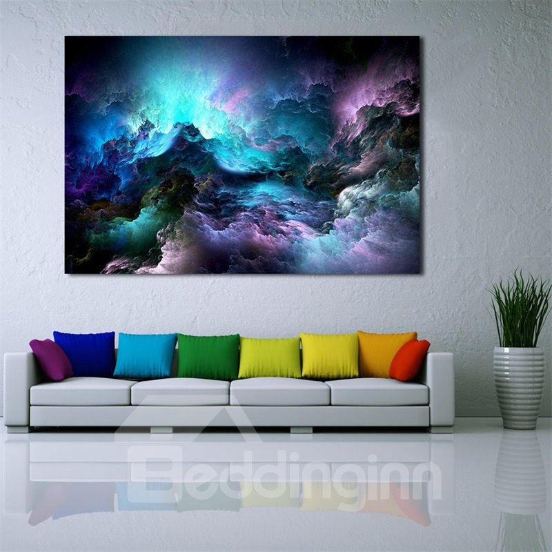 Wall Art World Colored Clouds Non-Framed Oil Painting Home Decor